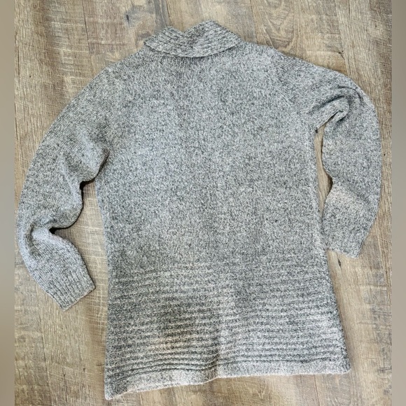 APT 9 Cardigan Womens Small Gray Wool Blend Chunky Knit Open Sweater - Picture 3 of 10